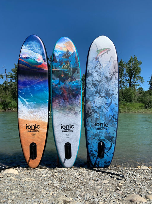 Ionic All Water - Black Wave - 11'0 Inflatable Paddle Board Package - Mountain Cultures
