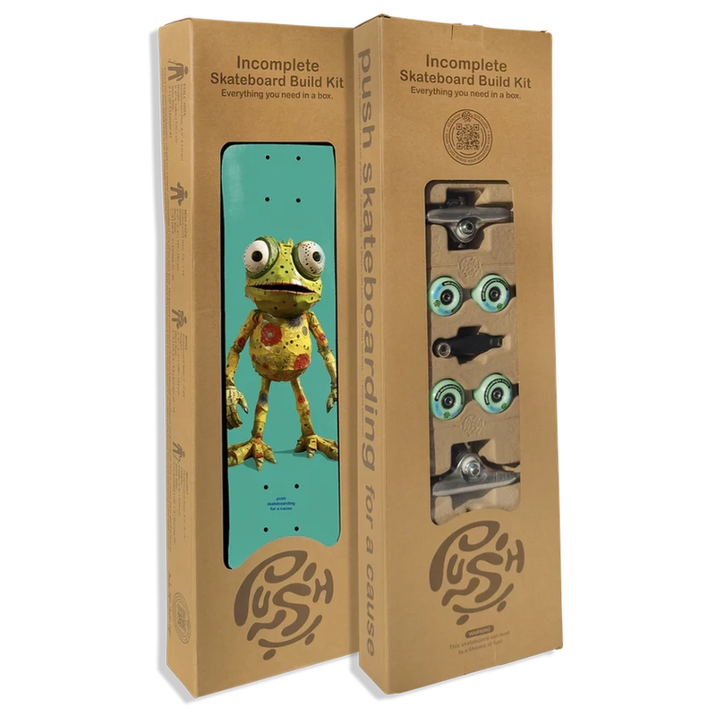 Push Frogster Fp 7.75" Skateboard DIY Complete Kit