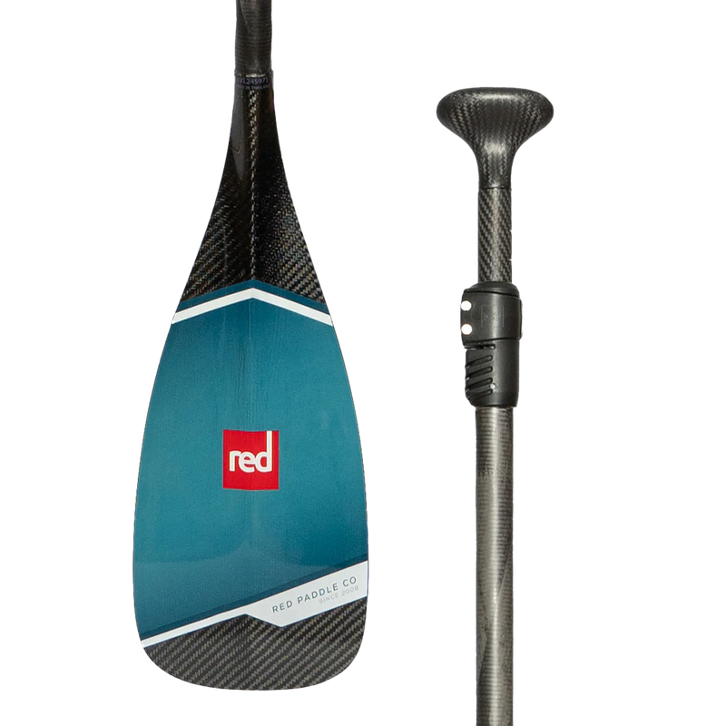 Red  Prime Carbon 3 Piece SUP Paddle