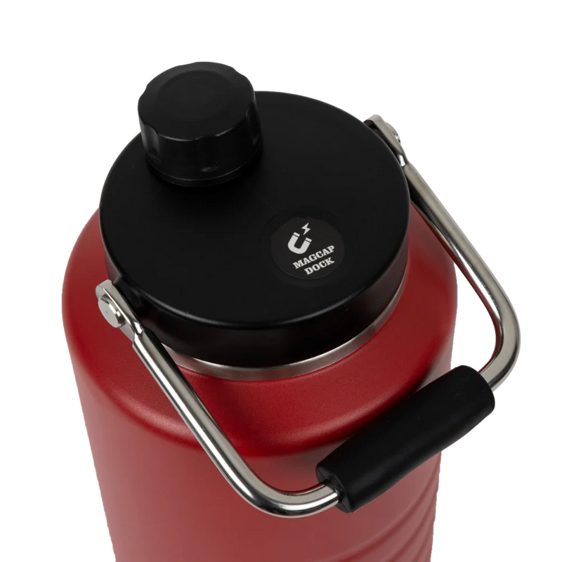 Red Insulated Stainless Steel Canteen Bottle 2 L