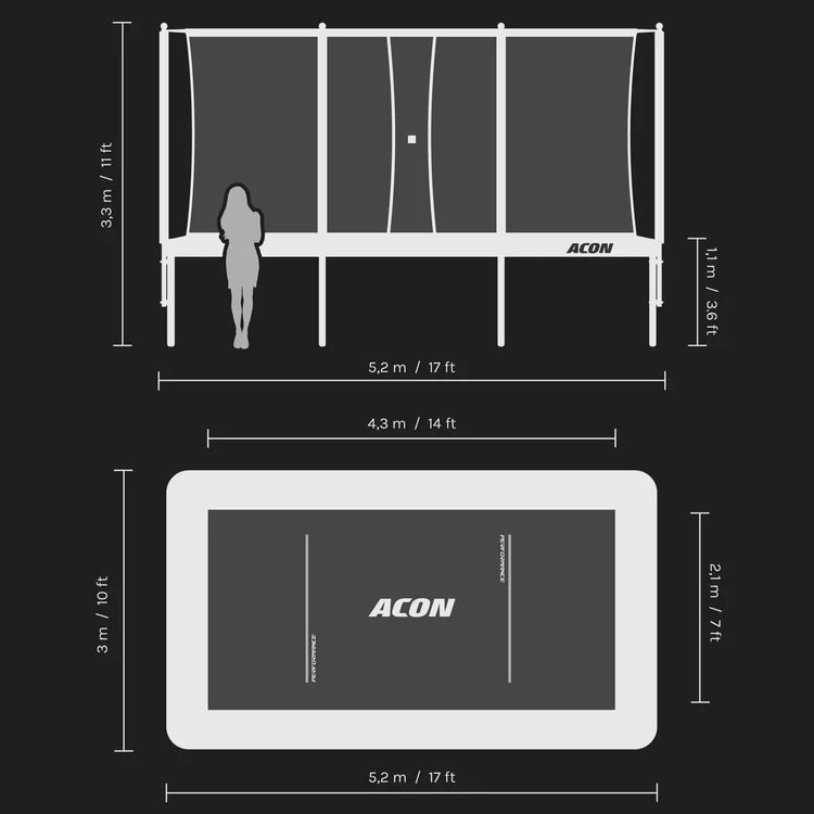 Acon Air 16 Ft HD Pro Performance Trampoline