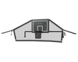 ACON Air Basketball Hoop/Back Net - Rectangular Trampolines - Trampolines
