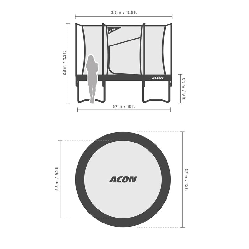 Acon Air 12 Ft Round Trampoline Gen 2.0