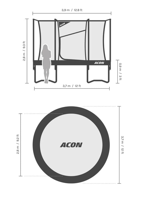 Acon Air 12 Ft Round Trampoline Gen 2.0