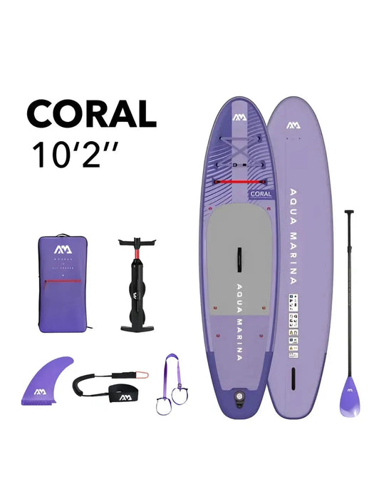 Aqua Marina - Coral 10’2’’ (night Fade) Advanced All-around Inflatable Stand Up Paddle Board - SUP Inflatable Boards