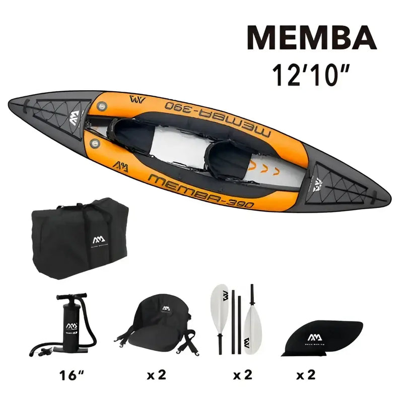 Aqua Marina - Memba 390 - Heavy Duty Kayak - 2 Person - Inflatable Kayak/Canoe