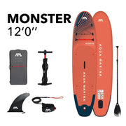 Aqua Marina - Monster 12’0’’ All-around Inflatable Stand Up Paddle Board - SUP Inflatable Boards
