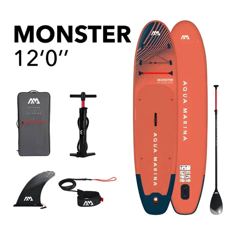 Aqua Marina - Monster 12’0’’ All-around Inflatable Stand Up Paddle Board - SUP Inflatable Boards