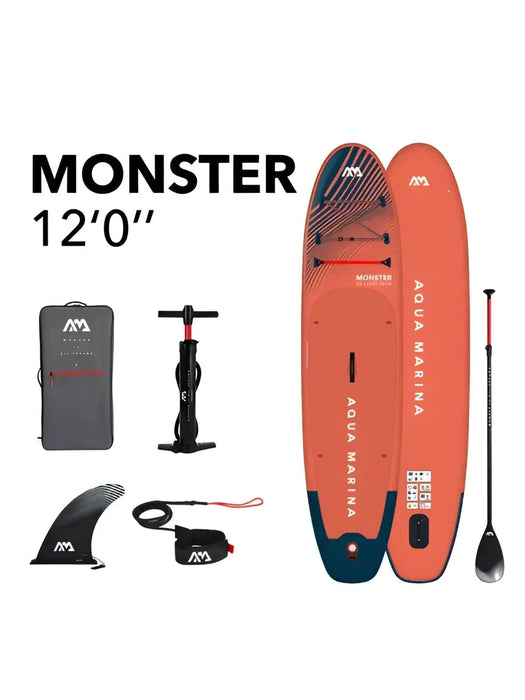 Aqua Marina - Monster 12’0’’ All-around Inflatable Stand Up Paddle Board - SUP Inflatable Boards