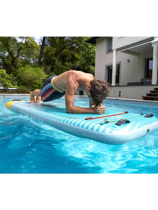 Aqua Marina - Peace 8’2’’ Inflatable Fitness Mat W/carry Strap - SUP Inflatable Boards