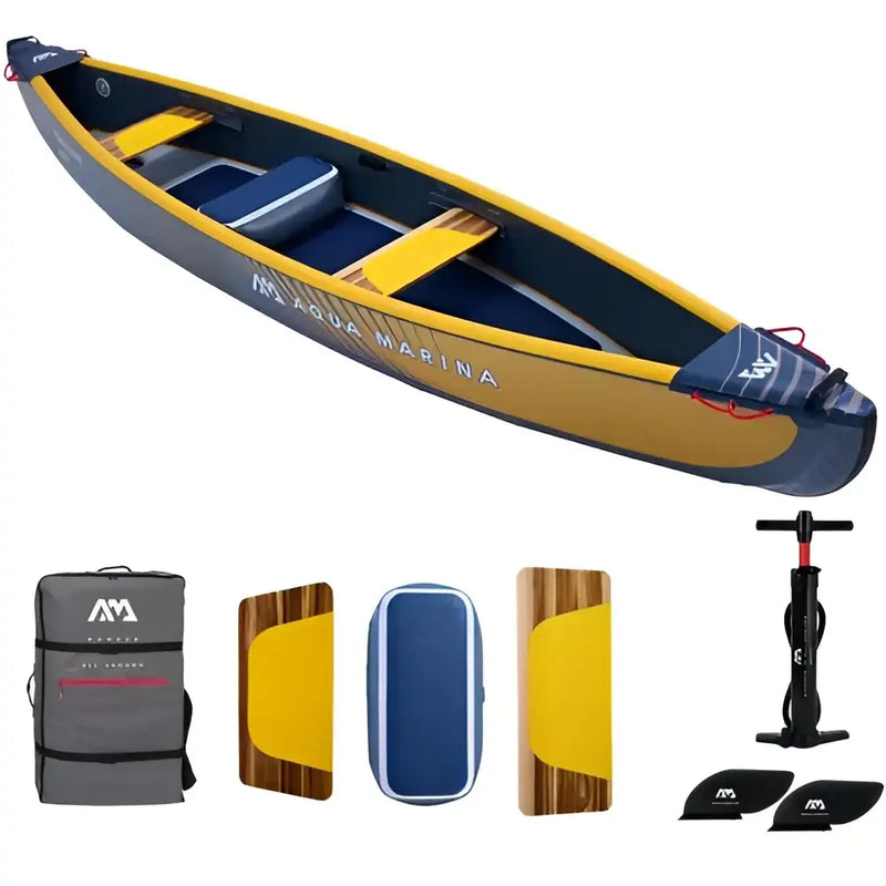 Aqua Marina - Tomahawk Air-C 478 - 3 Person Canoe - Inflatable Kayak/Canoe