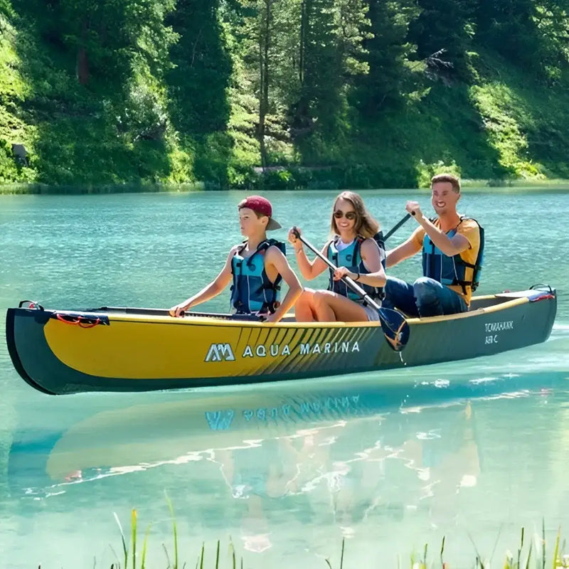 Aqua Marina - Tomahawk Air-C 478 - 3 Person Canoe - Inflatable Kayak/Canoe