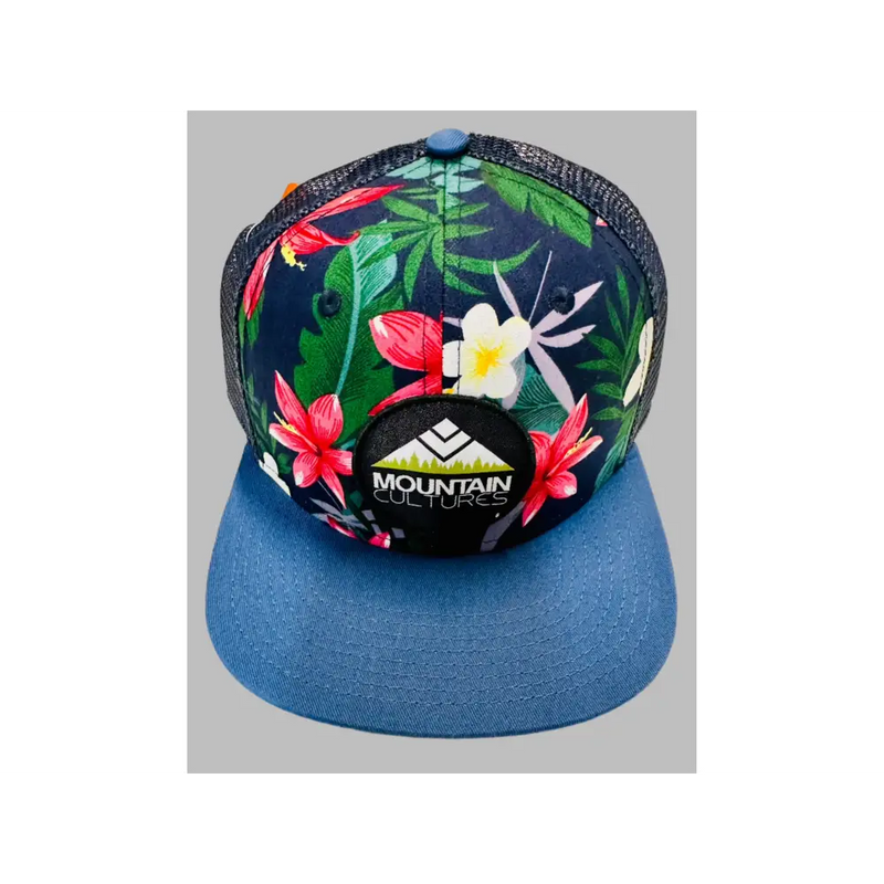 Cultures Snap Back Trucker Hats - Regular / Blue Hawaiian - Ball Caps
