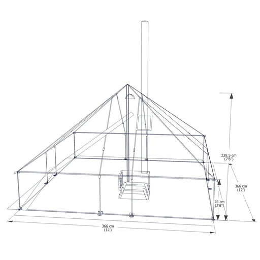 Esker Classic 12x12 Winter Hot Tent - Mountain Cultures