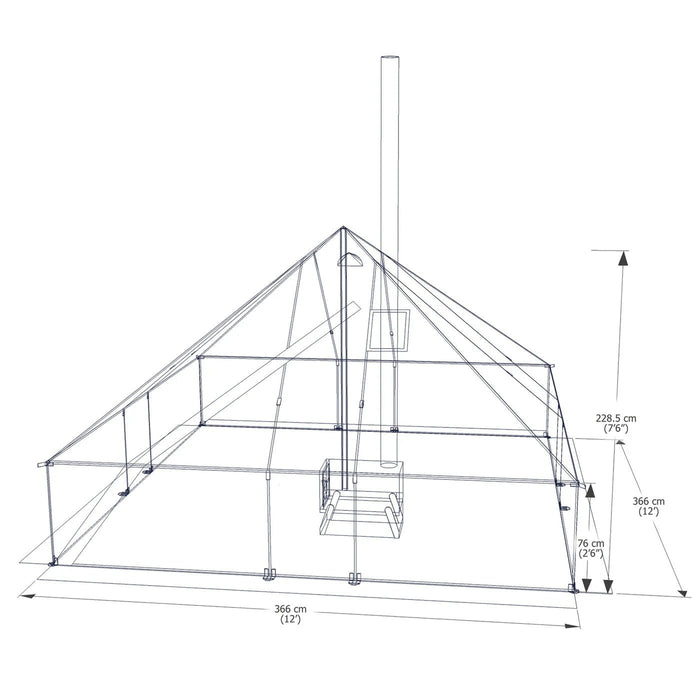 Esker Classic 12x12 Winter Hot Tent - Mountain Cultures