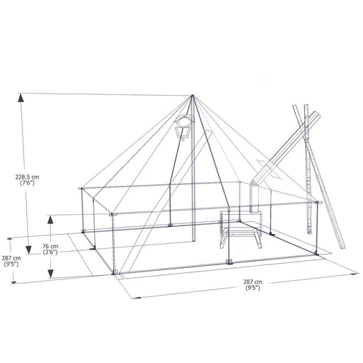 Esker Classic 2 10x10 Winter Hot Tent - Mountain Cultures