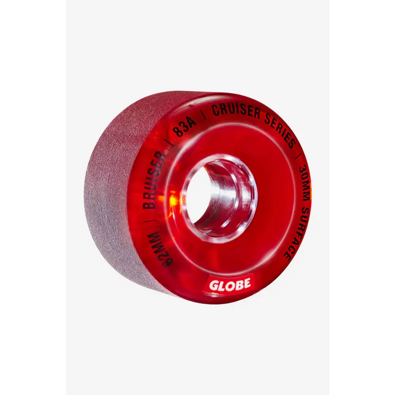 Globe Bruiser Skateboard Wheel - 55mm / Red - Skateboard Accessories