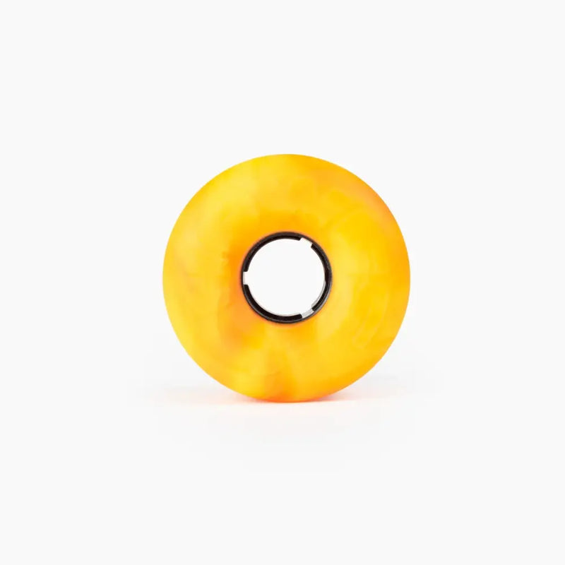 Landyachtz EZ Hawgs Longboard Wheel - 63mm / Orange/Yellow Swirl - Skateboard Accessories