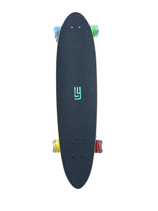 Landyachtz Postcard 36 Complete w/ Light Up Shark Wheels - Skateboards
