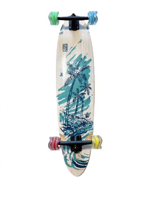 Landyachtz Postcard 36 Complete w/ Light Up Shark Wheels - Skateboards