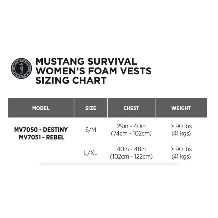 Mustang Survival - Womens Destiny Foam PFD - Mountain Cultures