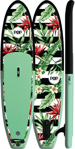 Pop - Royal Hawaiian 10'6 Inflatable Paddleboard Package - Mint/Black - Mountain Cultures