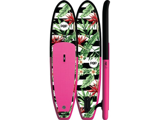 Pop - Royal Hawaiian 10'6 Inflatable Paddleboard Package - Pink/Black - Mountain Cultures