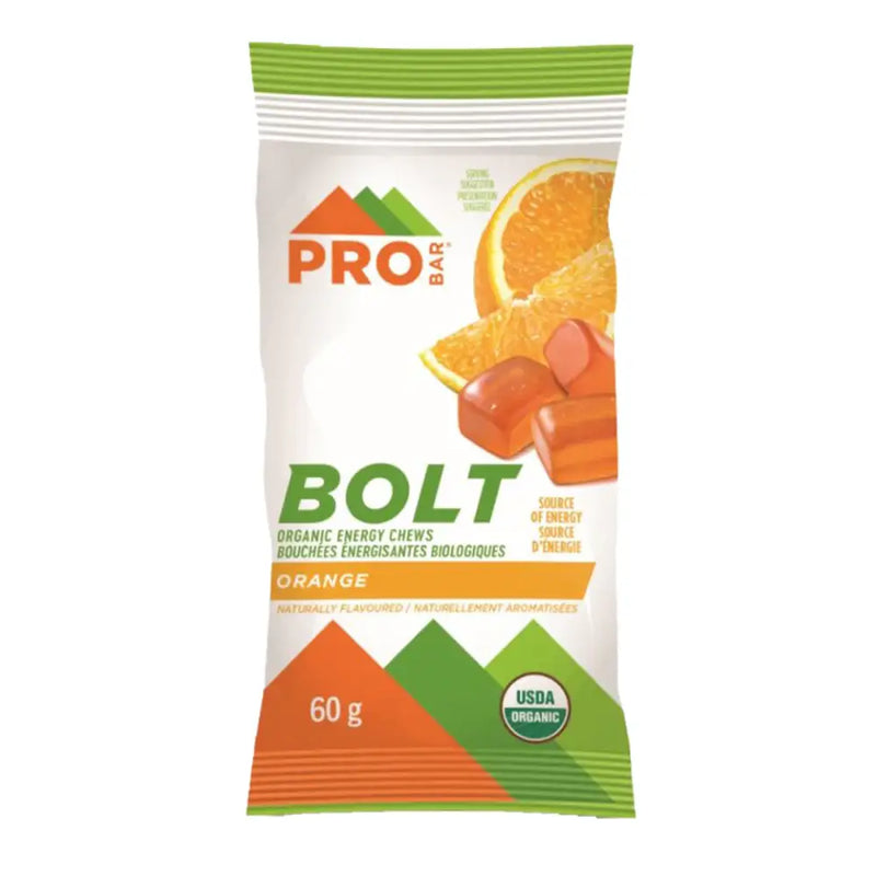Probar Bolt Energy Chews - 60 Grams - Orange - Nutrition