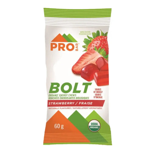 Probar Bolt Energy Chews - 60 Grams - Strawberry - Nutrition