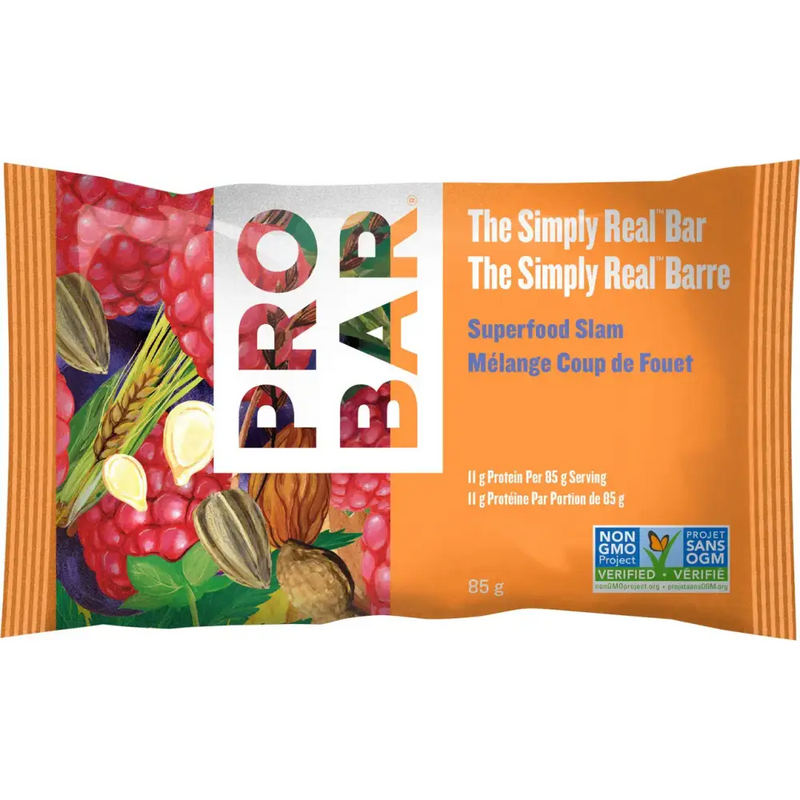 Probar Simply RealBar - 85 Grams - Superfood Slam - Nutrition