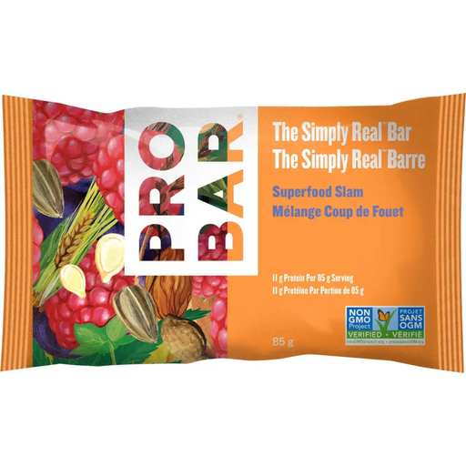Probar Simply RealBar - 85 Grams - Superfood Slam - Nutrition