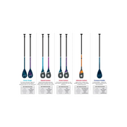Red Hybrid Carbon 3pc Cam Lock Paddle 2023 - Mountain Cultures
