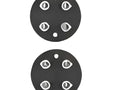 Salomon Snowboard parts - 1x2 Universal Disc + Screws