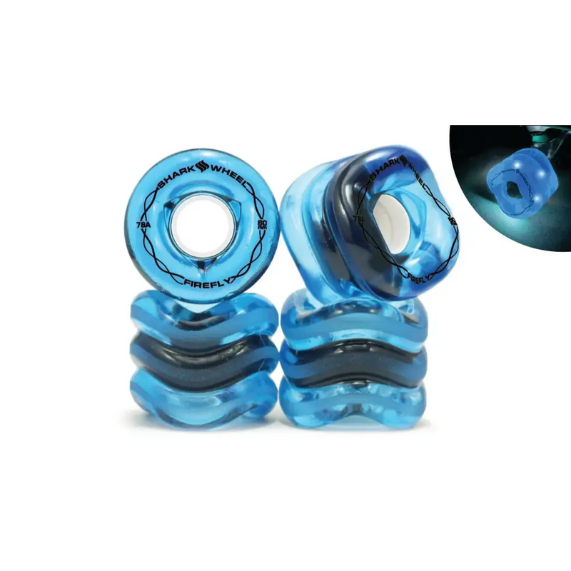 Shark Wheel 70mm, 78A Firefly - Light Up Wheels - Mountain Cultures