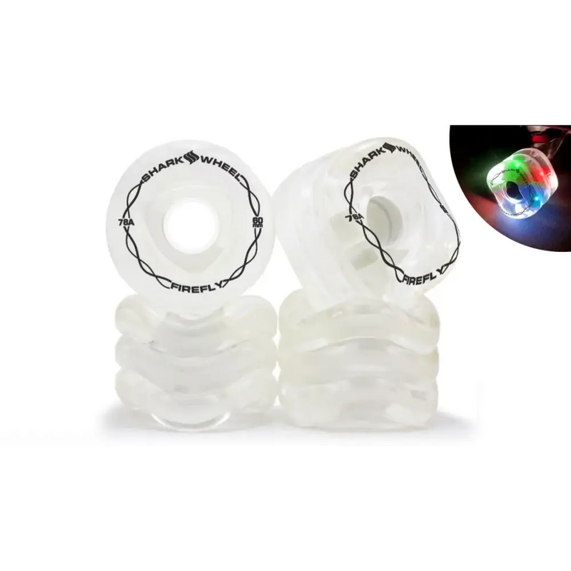 Shark Wheel 70mm, 78A Firefly - Light Up Wheels - Mountain Cultures