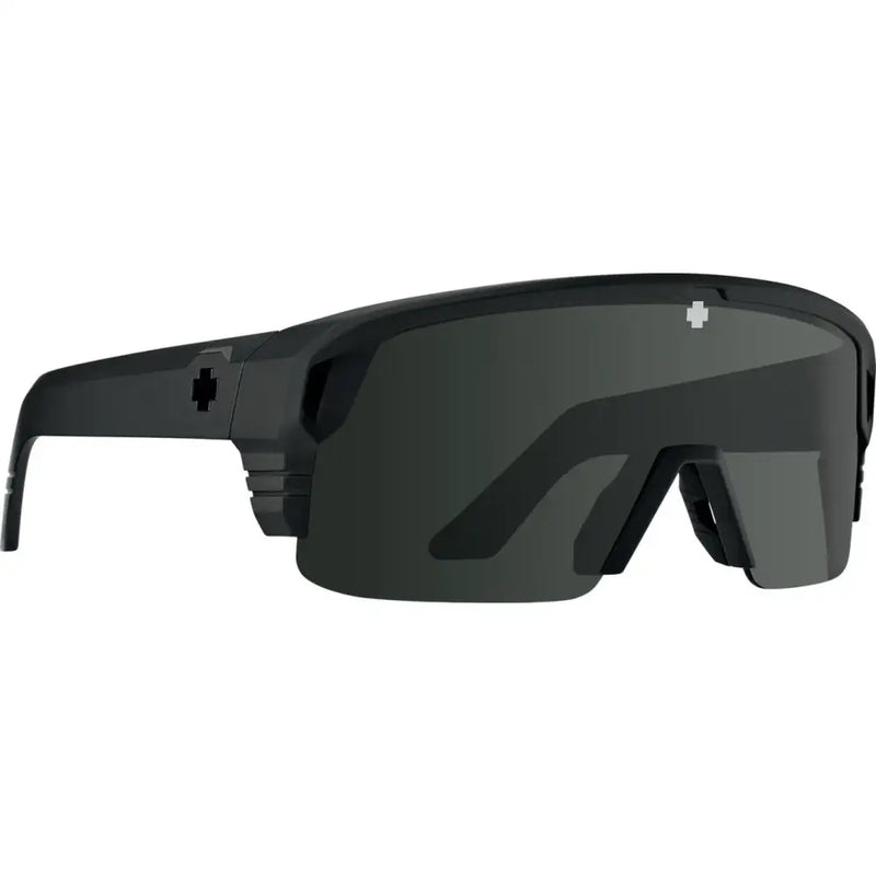 Spy Monolith 50 50 - Matte Black w/ Happy Grey Green Polarized Black Mirror