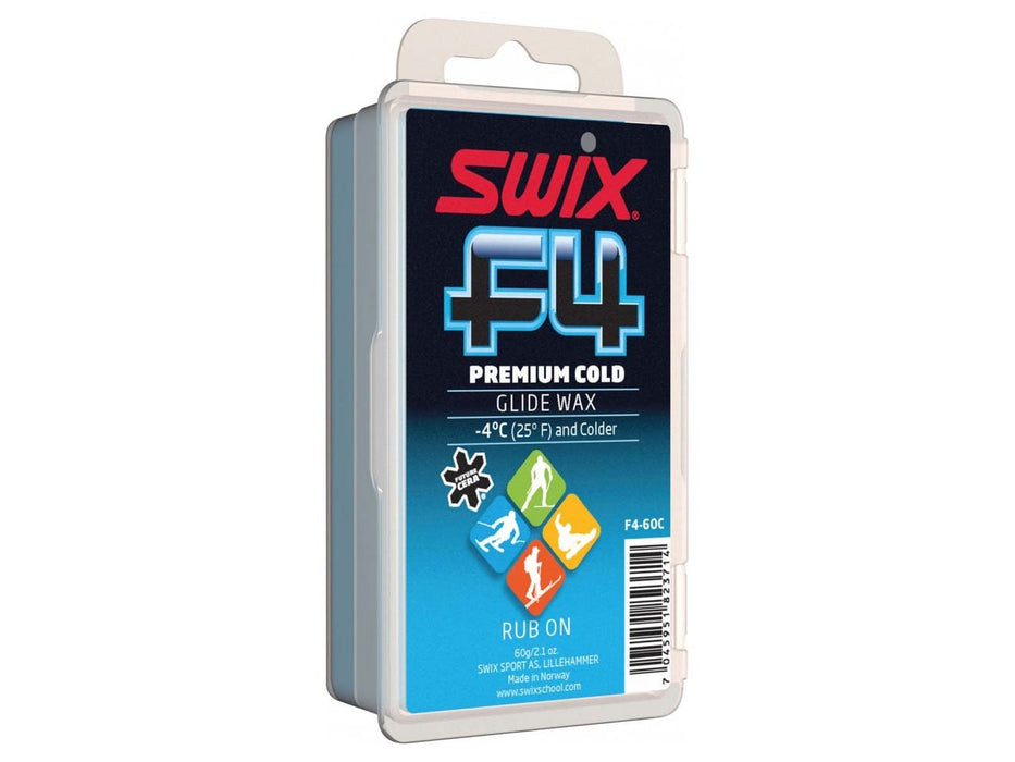 Swix F4-60C Glidewax Cold temp 60g - Mountain Cultures