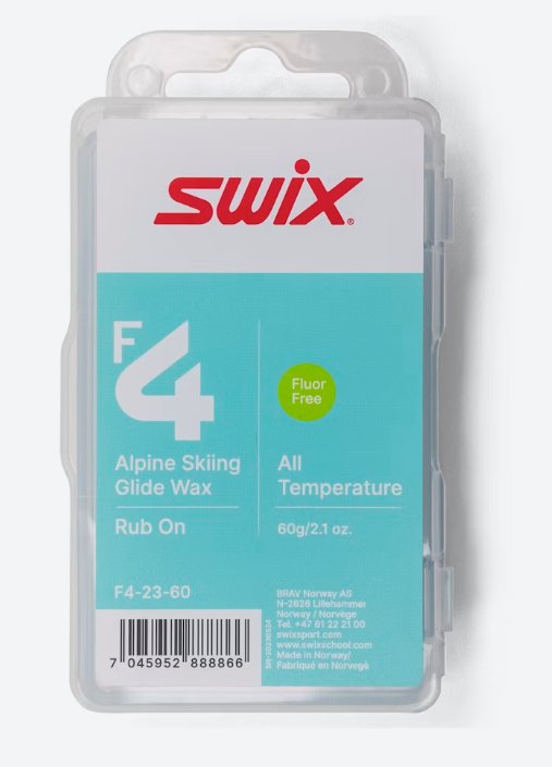 Swix F4 Glide Wax Rub - on 60g - Mountain Cultures