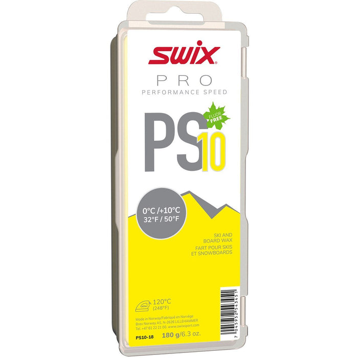 SWIX PS10 Yellow Wax - 180g - Mountain Cultures