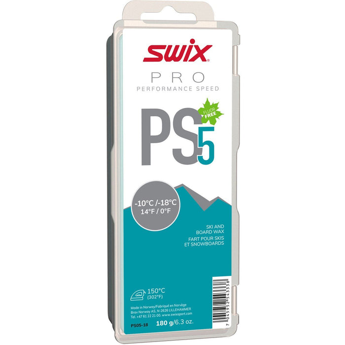 SWIX PS5 Turquoise Wax - 180g - Mountain Cultures