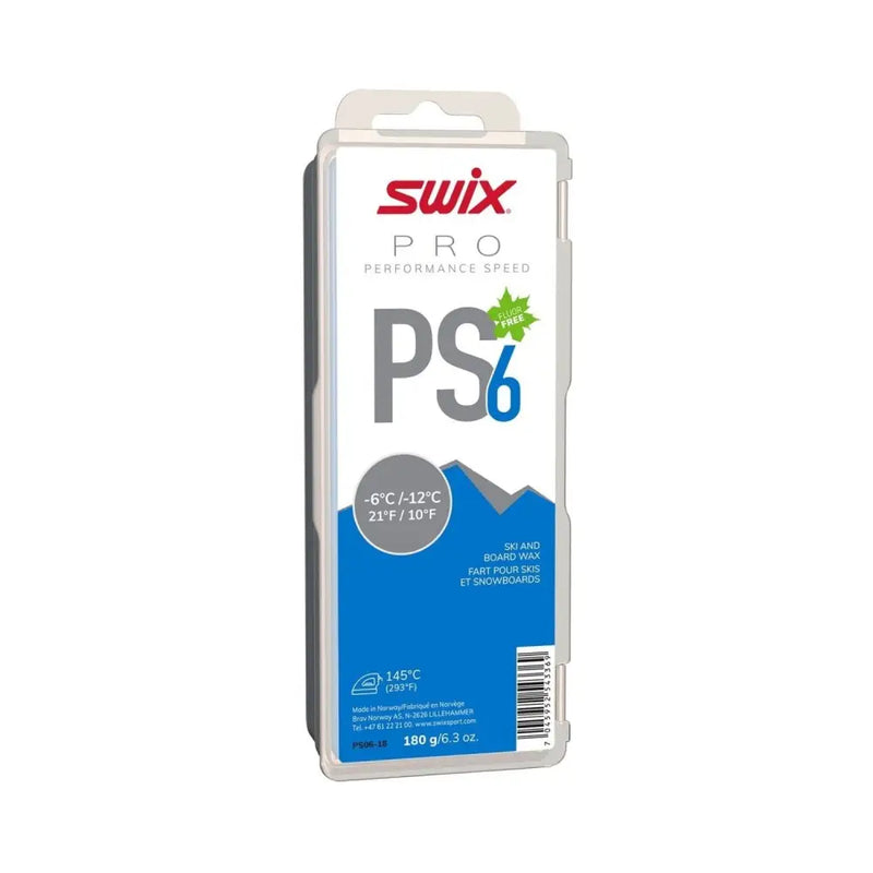 SWIX PS6 Blue Wax - 180g - Ski & Board Tuning Equipment