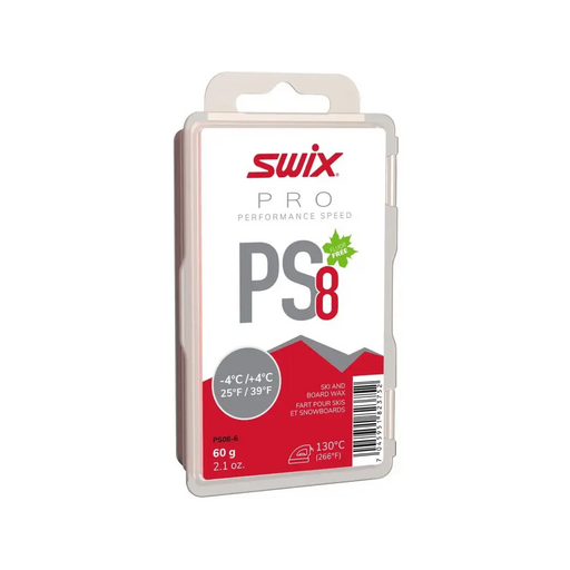 SWIX PS8 Red Wax - 60g - Mountain Cultures