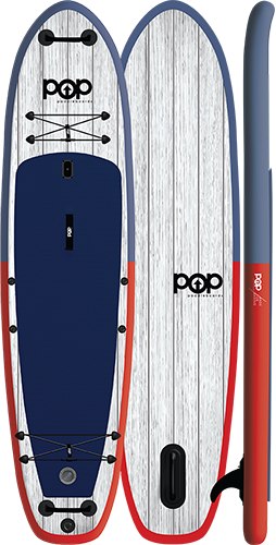 Pop El Capitan 11'6 Inflatable Paddleboard Package - Red Blue